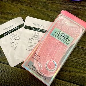 Two lips masks and reuse-able gel eye mask